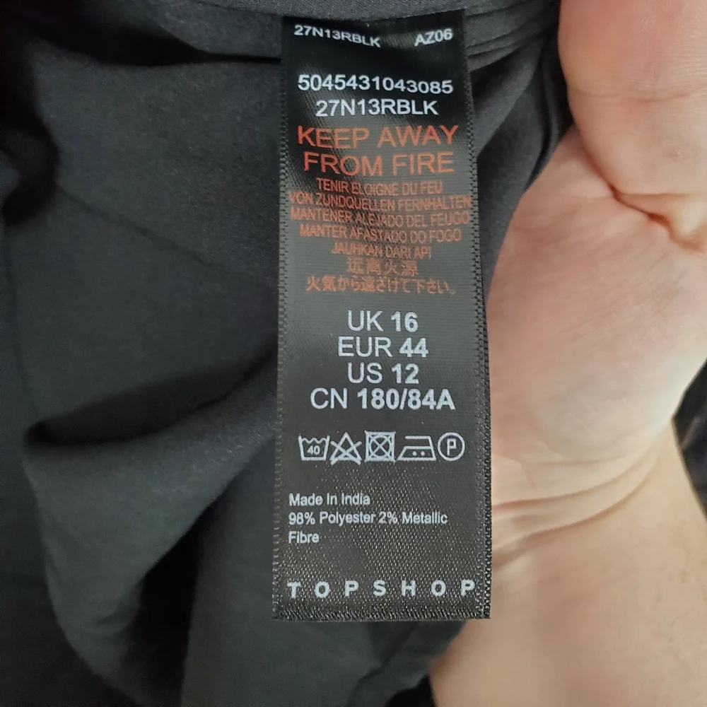 Topshop NWT floral metallic print skirt - Picture 4 of 6